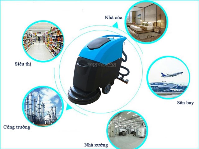 Ứng dụng của máy chà sàn liên hợp Kungfu Clean AS-1050C